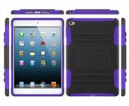 Stand armor hybrid silicone case for iPad mini 4