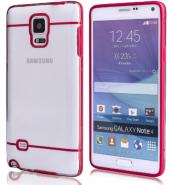 Sports clear bumper TPU case for Galaxy Note 4