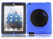 Robot stand hybrid TPU case for iPad 2 3 4 with hand holder