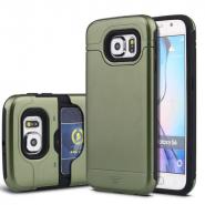 Slideable back cover case for Galaxy S6 with card slot