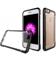 2 in 1 Clear matte PC back phone case for iPhone 6 Plus