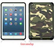 PC and TPU camo durable hybrid case for iPad mini 2 3